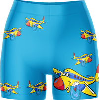 Jet Plane Ladies Gym Shorts 1