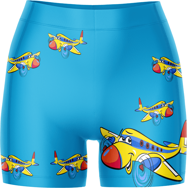 Jet Plane Ladies Gym Shorts