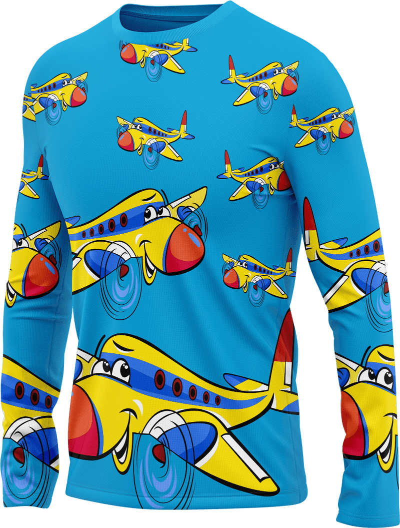 Jet Plane Rash Shirt Long Sleeve