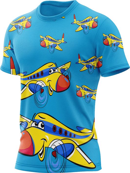 Jet Plane Rash T-Shirt Short Sleeve - fungear.com.au