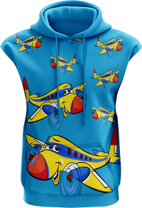 Jet Plane Sleeveless Hoodie 2