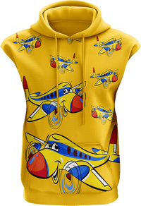 Jet Plane Sleeveless Hoodie 3