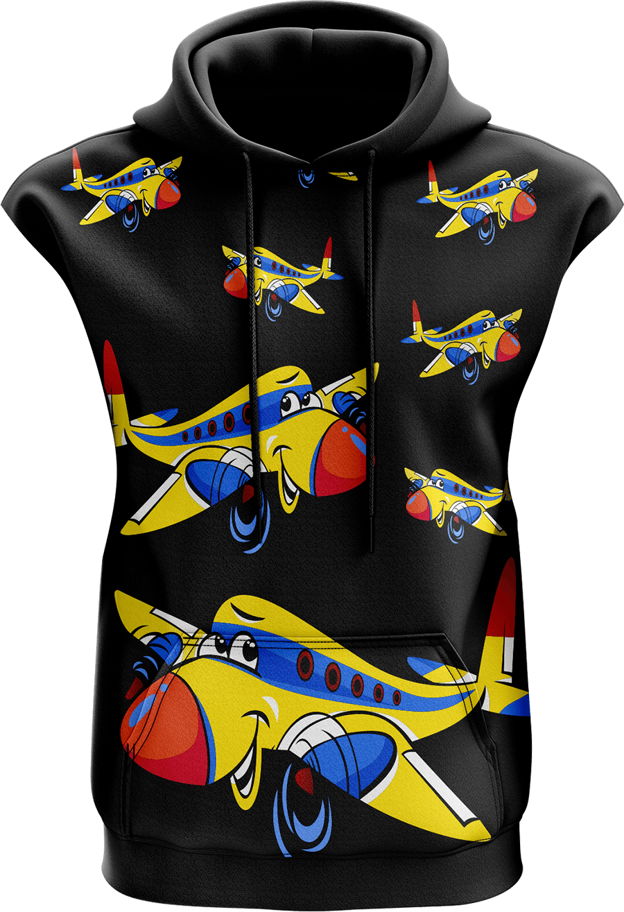 Jet Plane Sleeveless Hoodie
