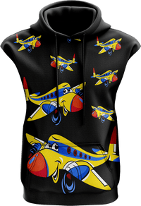 Jet Plane Sleeveless Hoodie 1