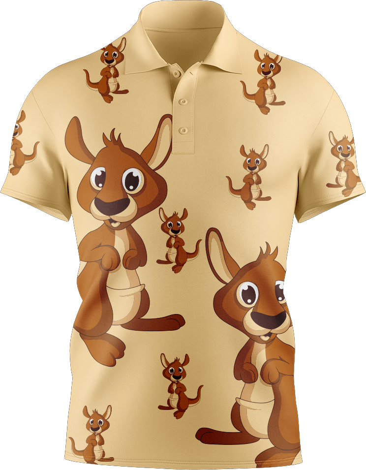 Kanga Back Men's Short Sleeve Polo