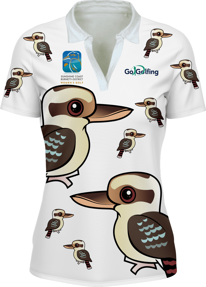 Kookaburra Karnival Golf Polo Ladies - fungear.com.au