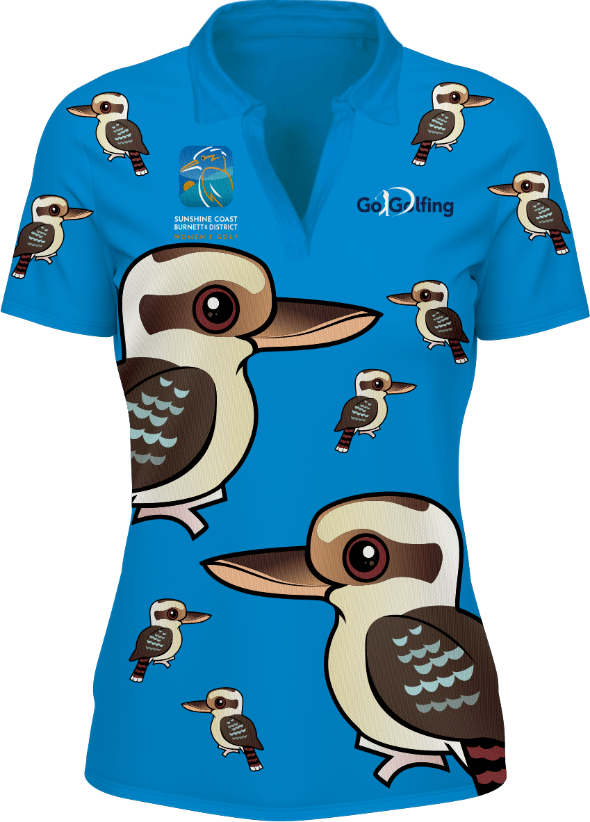 Kooky Kookaburra Karnival Golf Polo Ladies