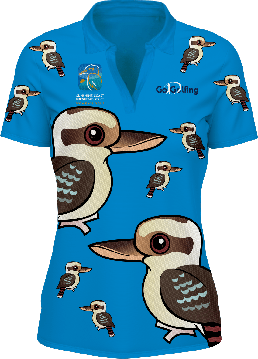 Kookaburra Karnival Golf Polo Ladies - fungear.com.au