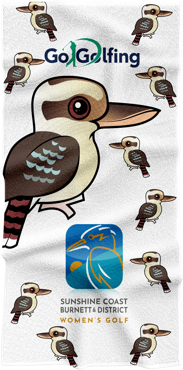 Kookaburra Karnival Golf Towels - fungear.com.au