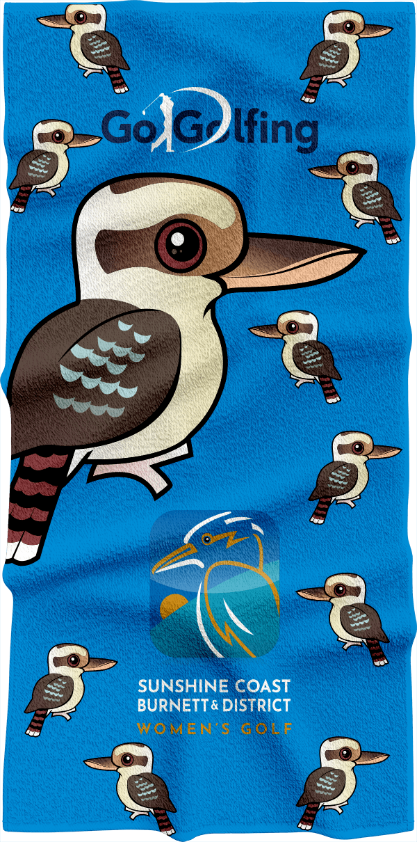 Kookaburra Karnival Golf Towels - fungear.com.au