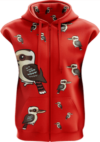 Kooky Kooka Full Zip Sleeveless Hoodie Jackets 2