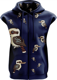 Kooky Kooka Full Zip Sleeveless Hoodie Jackets 3