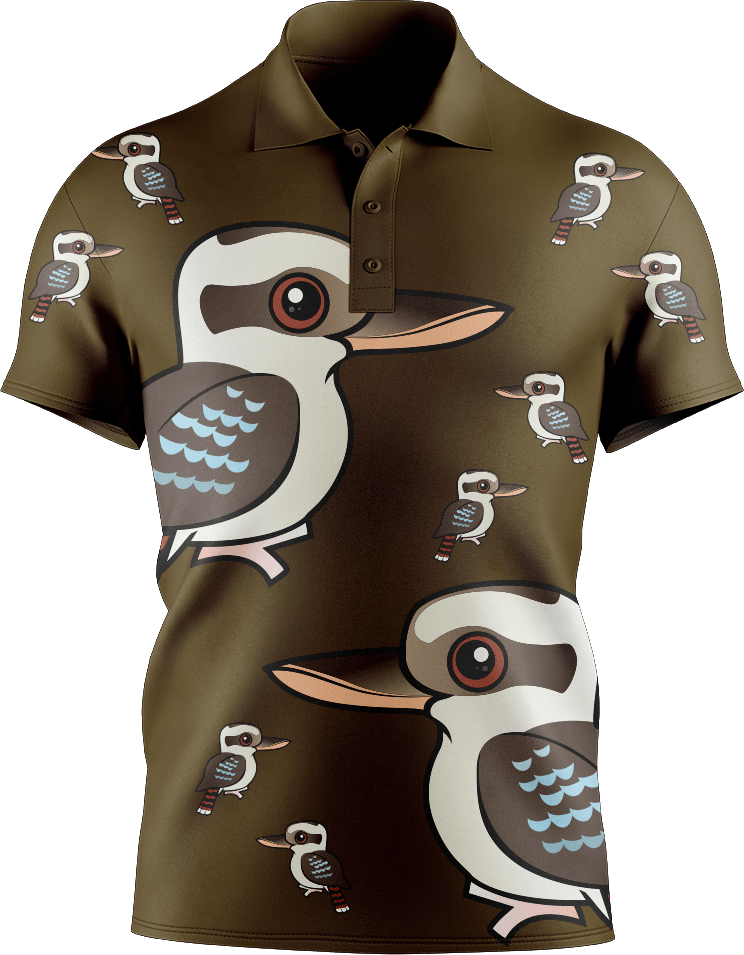 Kooky Kooka Men's Short Sleeve Polo - fungear.com.au