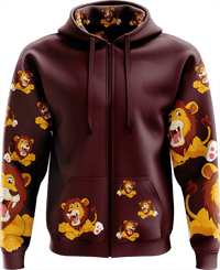 Leo Lion Full Zip Hoodies Jacket 2