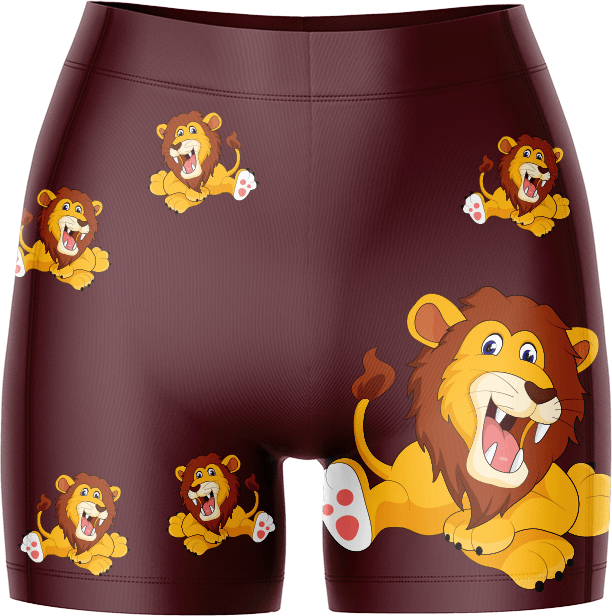 Leo Lion Ladies Gym Shorts - fungear.com.au