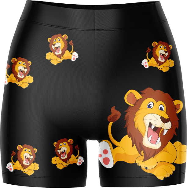 Leo Lion Ladies Gym Shorts - fungear.com.au