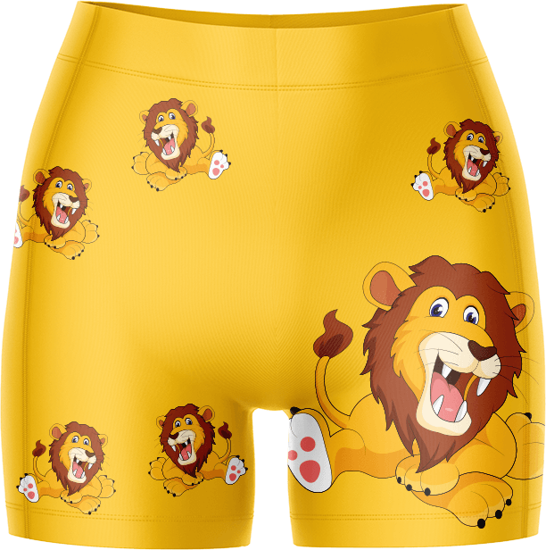 Leo Lion Ladies Gym Shorts - fungear.com.au