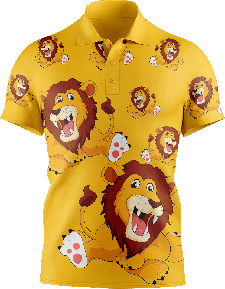 Leo Lion Men's Short Sleeve Polo - fungear.com.au