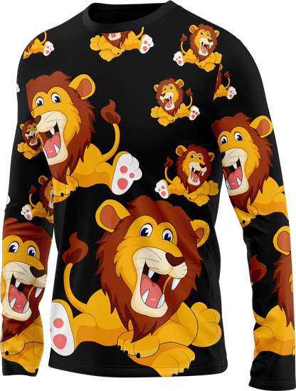 Leo Lion Rash T-Shirt Long Sleeve - fungear.com.au