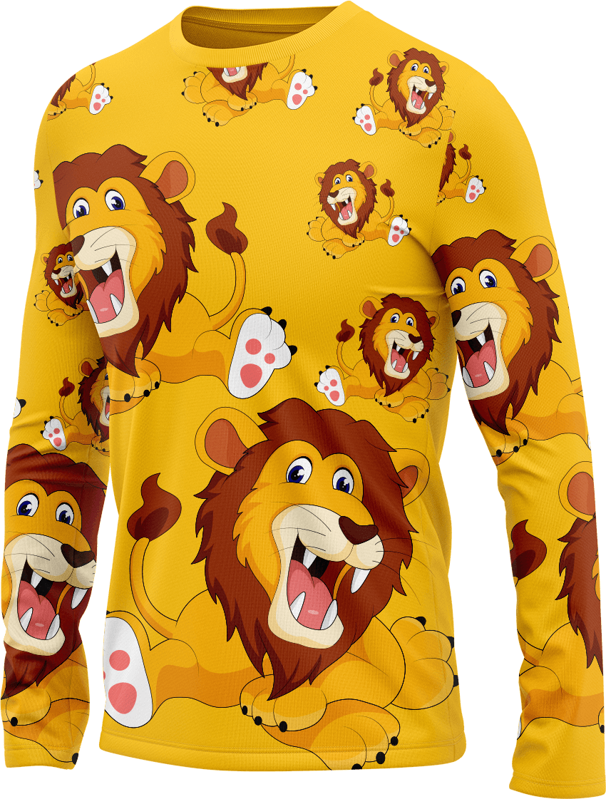 Leo Lion Rash T-Shirt Long Sleeve - fungear.com.au
