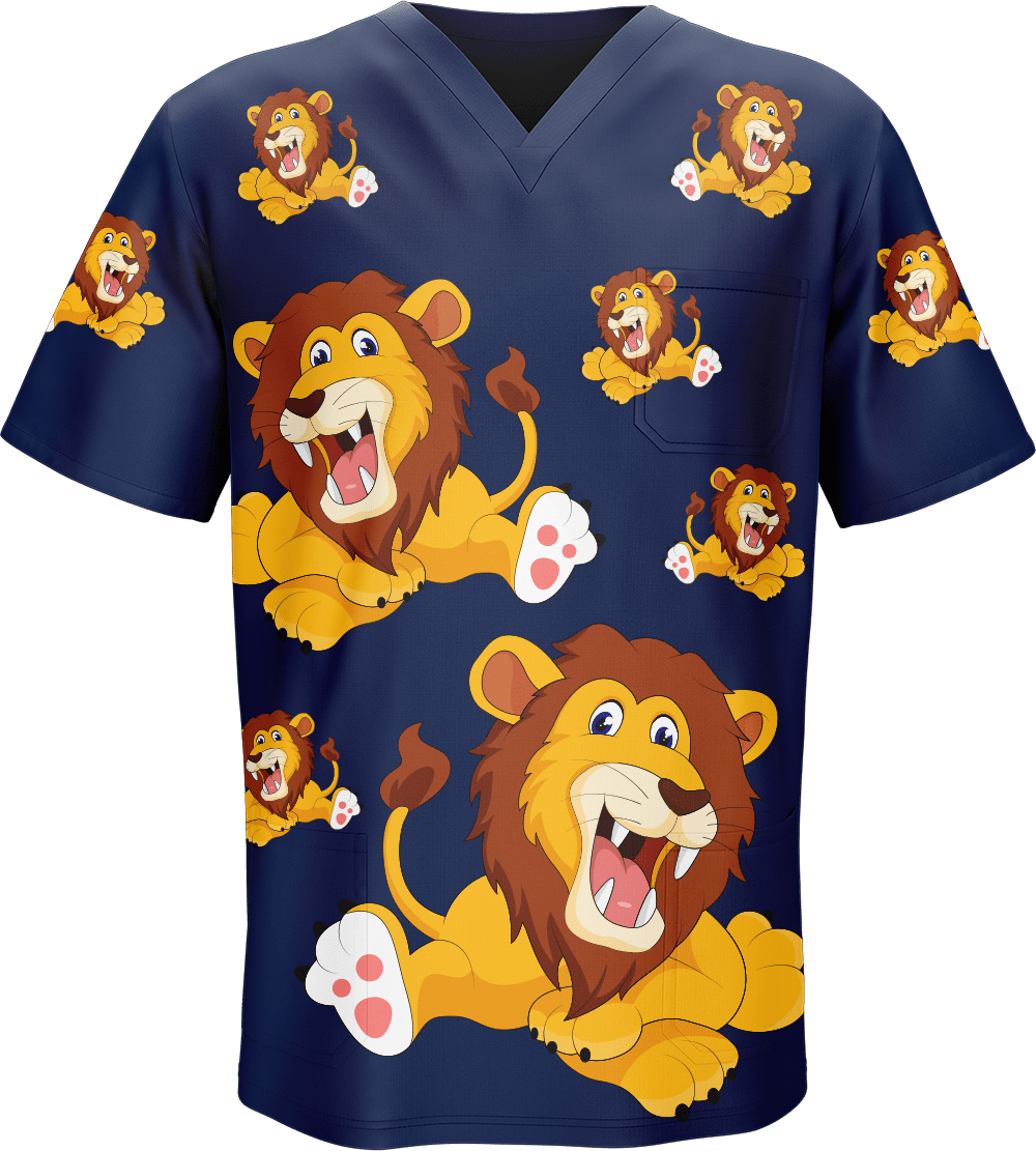 Leo Lion Scrubs - fungear.com.au