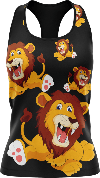 Leo Lion Singlets - fungear.com.au