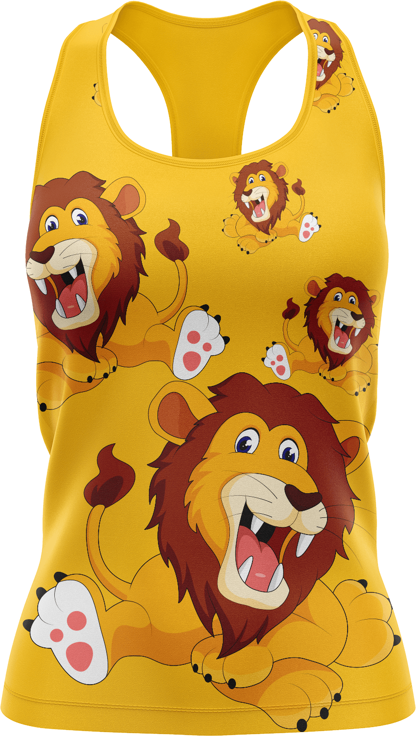 Leo Lion Singlets - fungear.com.au