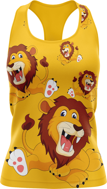 Leo Lion Singlets - fungear.com.au