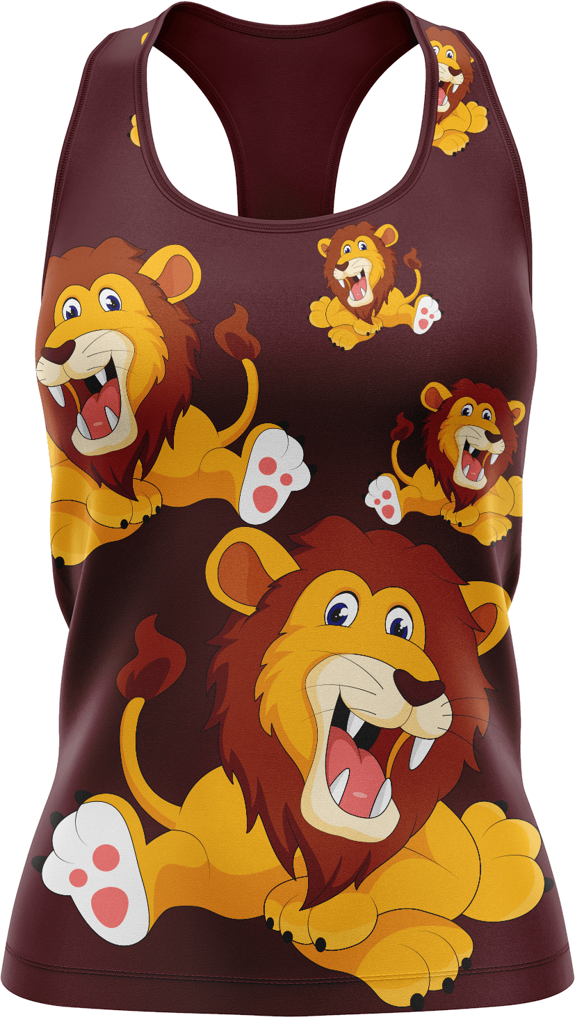 Leo Lion Singlets - fungear.com.au