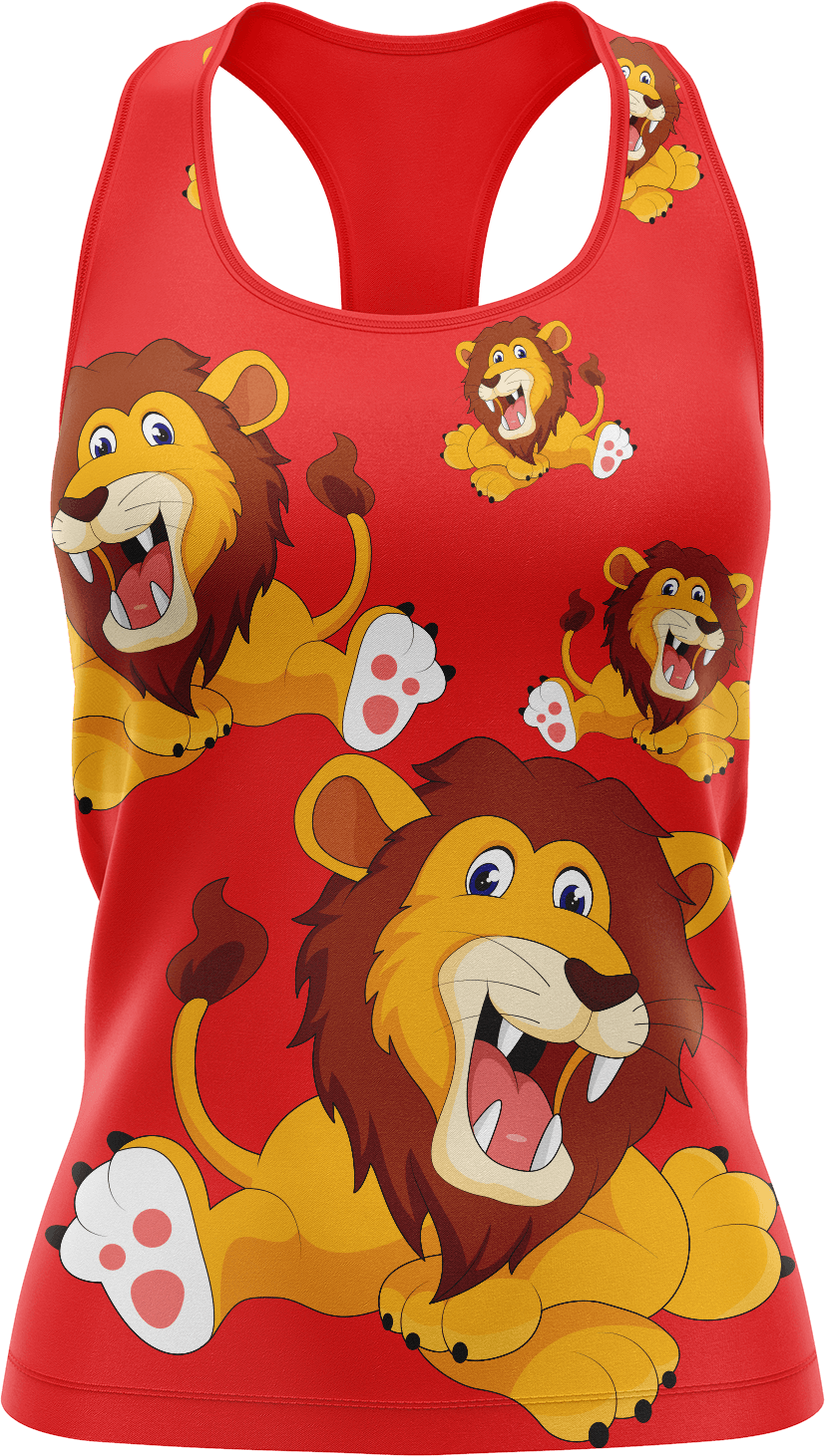 Leo Lion Singlets - fungear.com.au