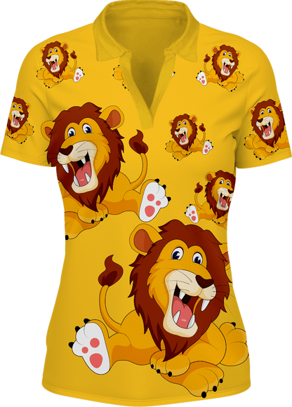 Leo Lion Women's Polo - fungear.com.au