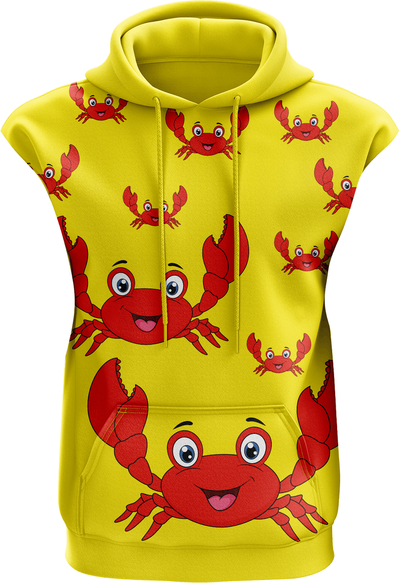 Maddy MudCrab Full Zip Sleeveless Hoodie Jackets