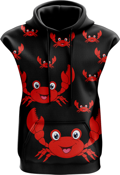 Maddy MudCrab Full Zip Sleeveless Hoodie Jackets - fungear.com.au