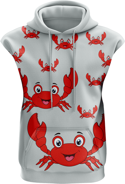 Maddy MudCrab Full Zip Sleeveless Hoodie Jackets - fungear.com.au