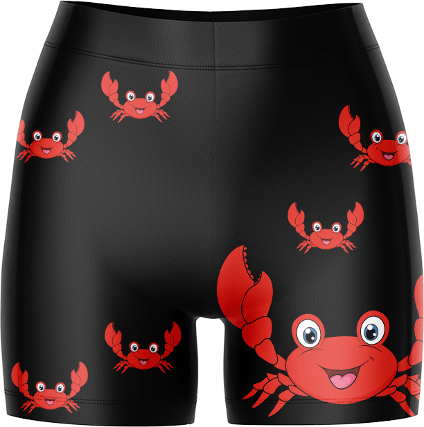 Maddy MudCrab Ladies Gym Shorts - fungear.com.au