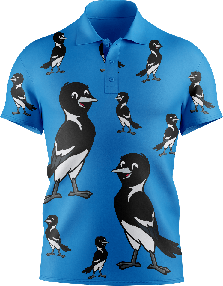 Magic Magpie Men's Short Sleeve Polo - fungear.com.au