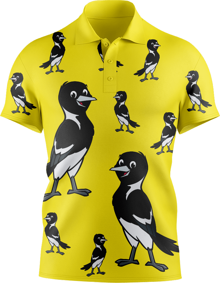 Magic Magpie Men's Short Sleeve Polo - fungear.com.au