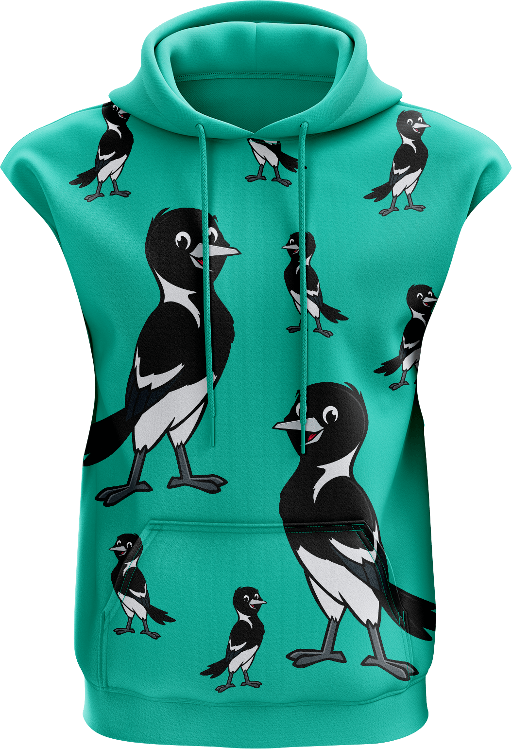 Magic Magpie Sleeveless Hoodie
