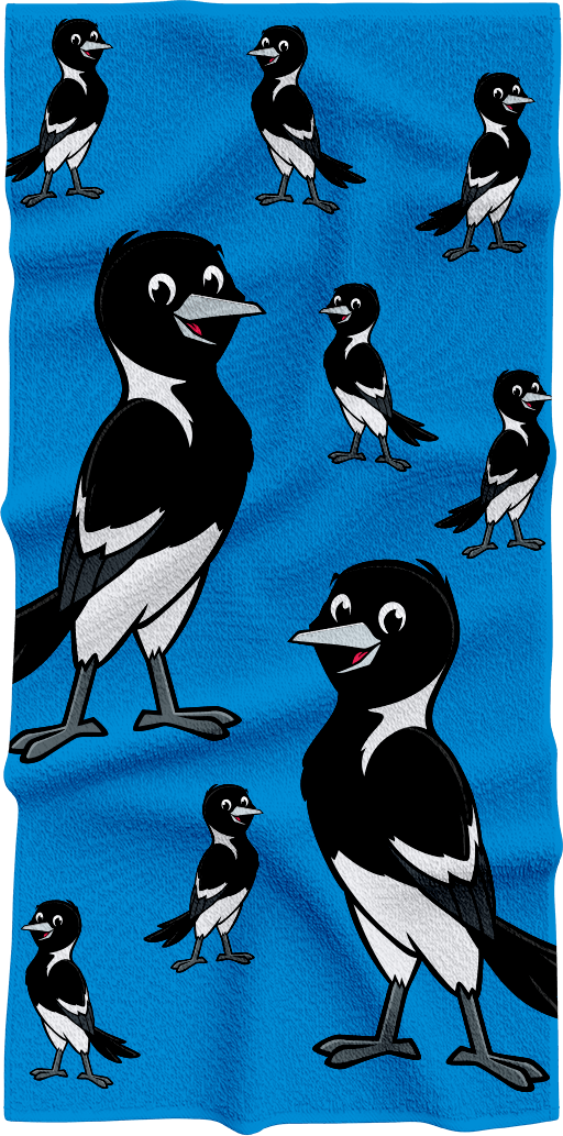 Magic Magpie Towels - fungear.com.au