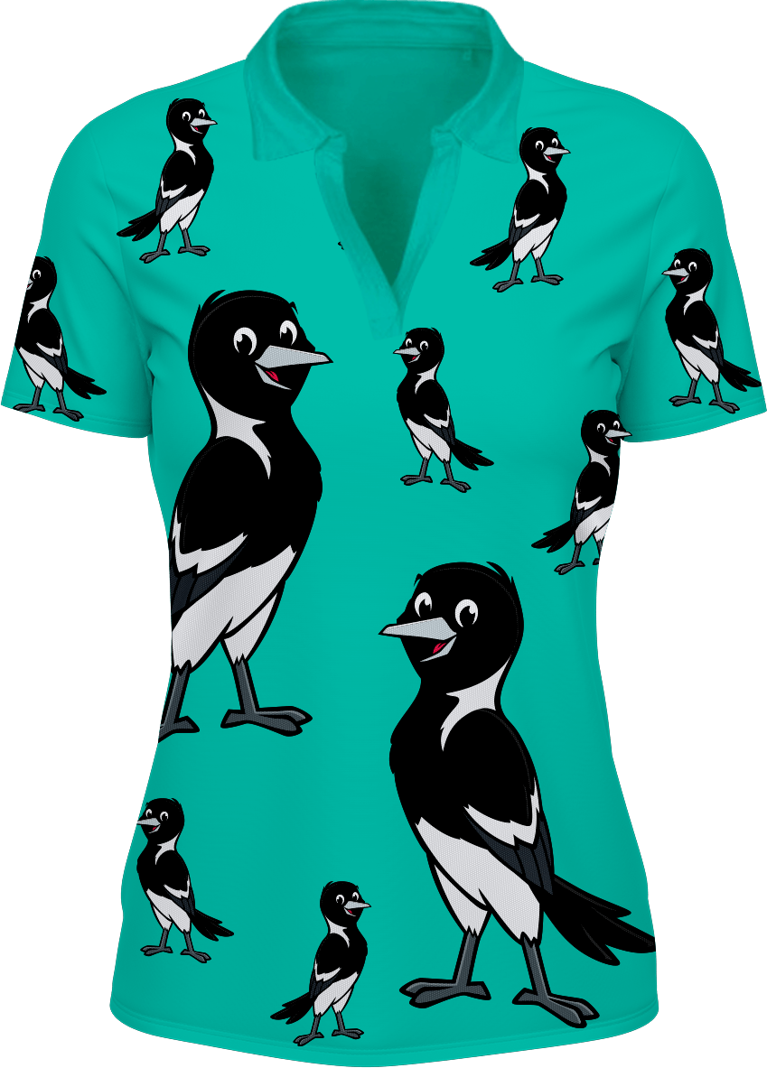 Magic Magpie Women's Polo - fungear.com.au