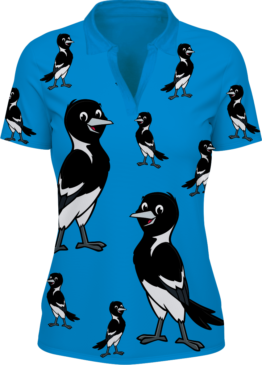 Magic Magpie Women's Polo - fungear.com.au