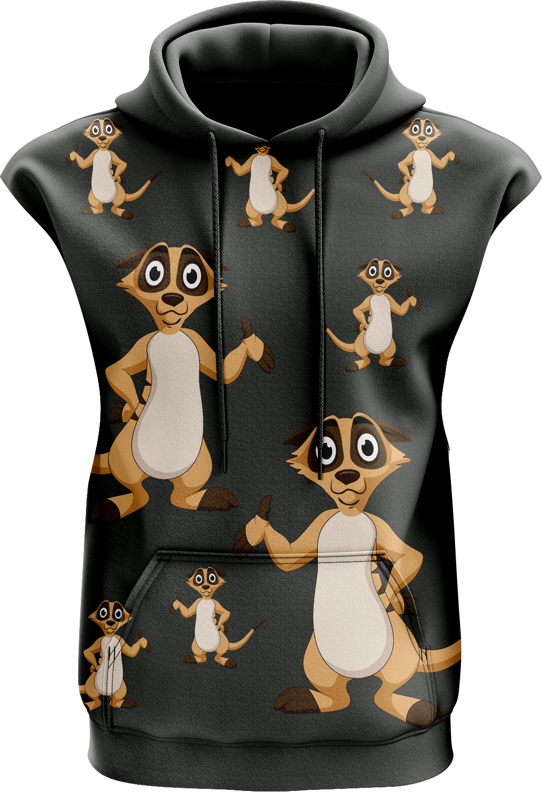 Magnifique Meerekat Sleeveless Hoodie