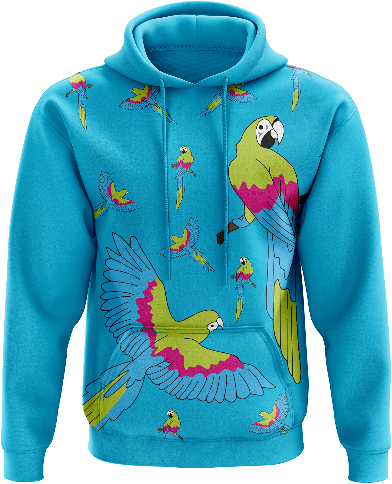 Majectic Macaw Hoodies - fungear.com.au