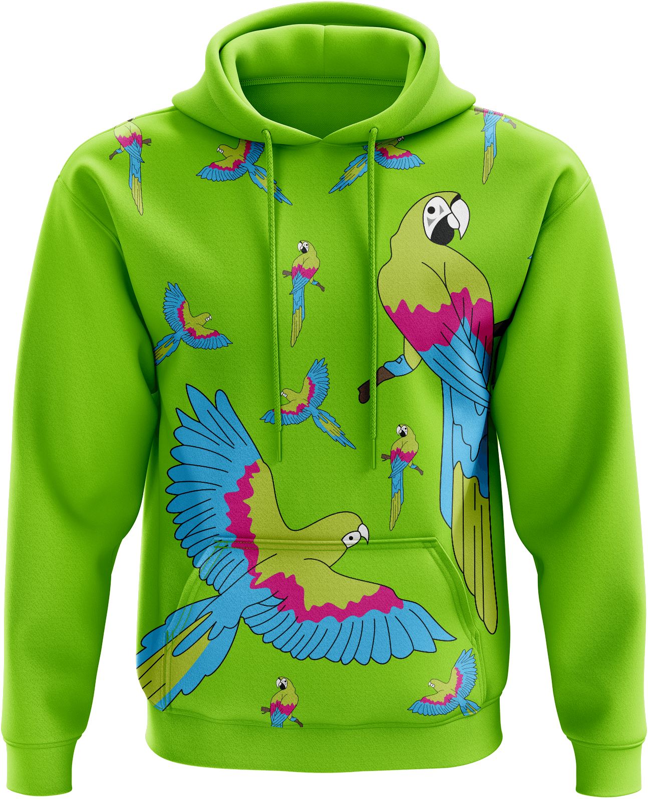 Majectic Macaw Hoodies - fungear.com.au