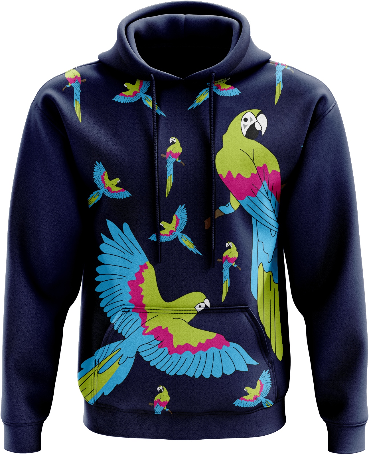 Majectic Macaw Hoodies - fungear.com.au