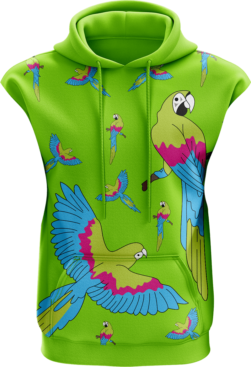 Majectic Macaw Sleeveless Hoodie
