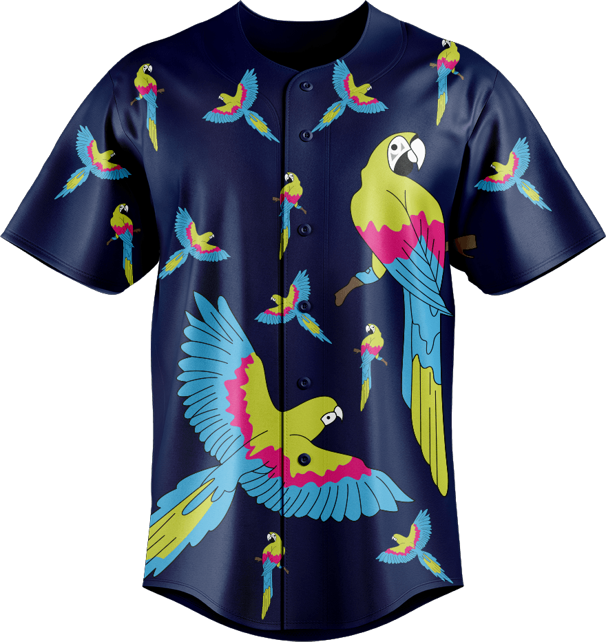 Majestic Macaw Baseball Jerseys