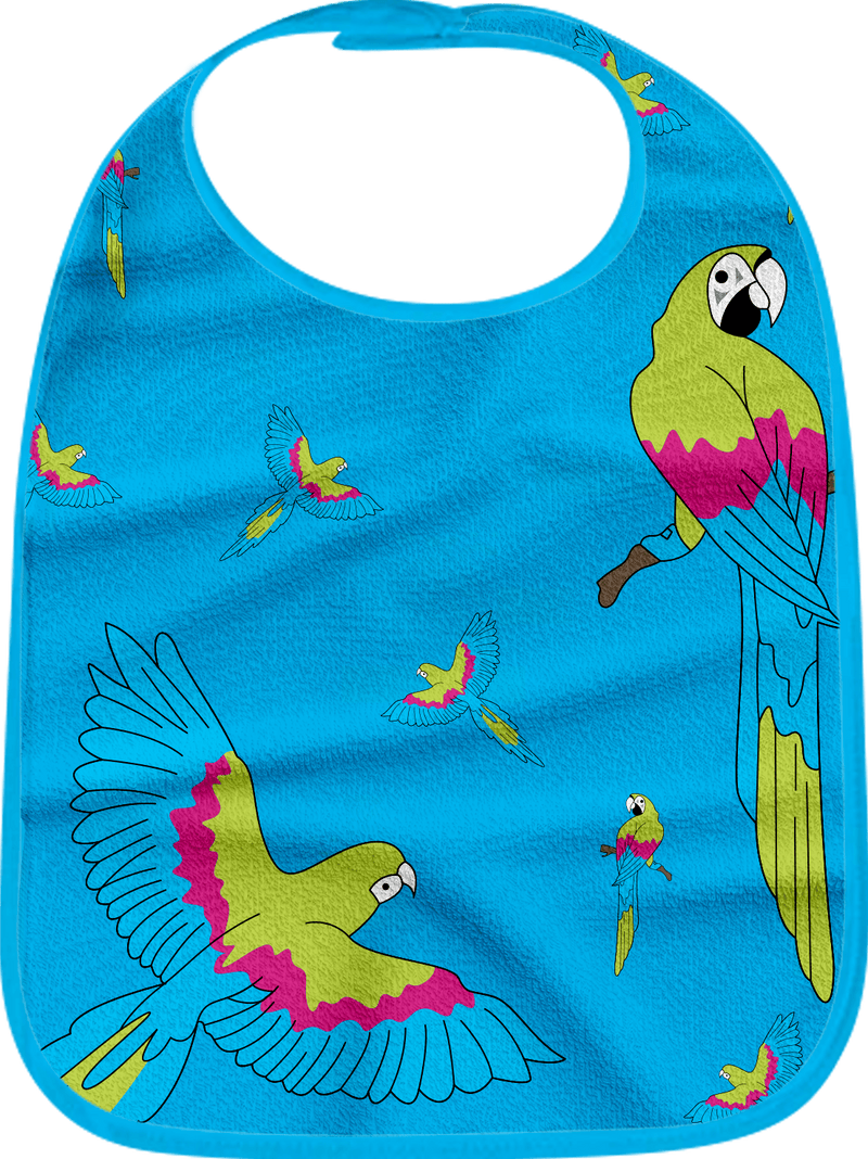 Majestic Macaw Bibs