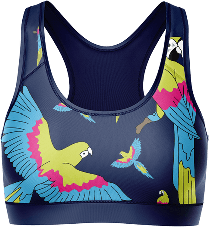 Majestic Macaw Crop Top - fungear.com.au