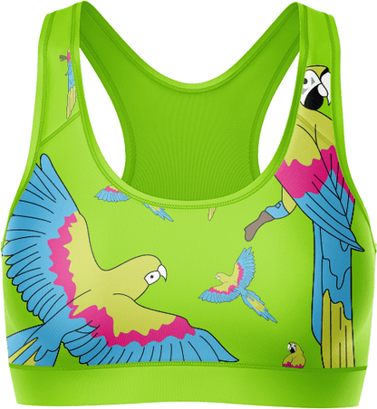 Majestic Macaw Crop Top - fungear.com.au